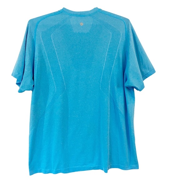 LULULEMON Blue Crewneck Short Sleeve Top - Picture 2 of 4